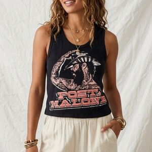 Official Post Malone F-1 Trillion Cropped Tank Black Size Medium